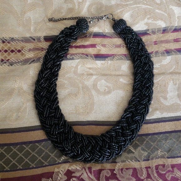 Black Beaded Necklace - Picture 1 of 1